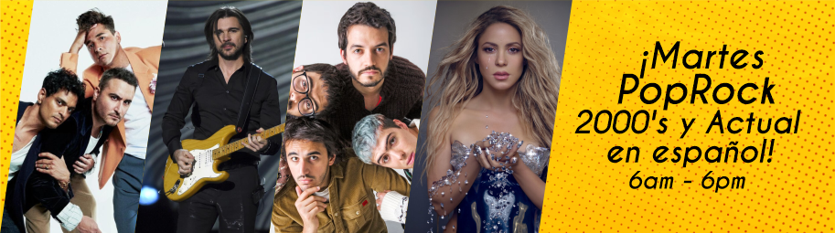 PROGRAMACION MARTES POPROCK 2000 Y ACTUAL EN ESPAÑOL